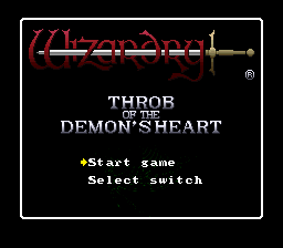 Wizardry Gaiden IV - Throb of the Demon's Heart